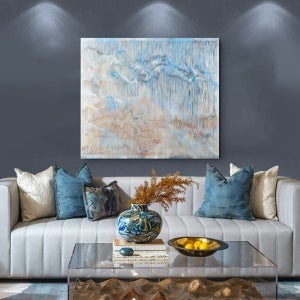 인테리어 모던 거실 벽걸이 그림 ​​두꺼운 질감 추상 유화 순수 만든 서재 액자