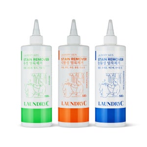 런드리씨 만능 얼룩제거제 3종세트 펜 프로틴 탄닌 500ml