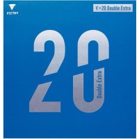 빅터스(VICTAS) 탁구 고무 V20 Double Extra(더블 엑스트라) 뒤 블랙(0020) 1.8 200080