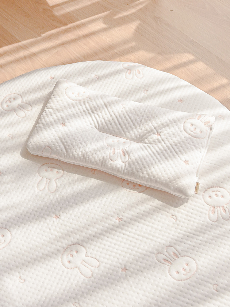 포몽드 신생아 태열 베개 듀라론 냉감 아기 낮은 베개 바니블리