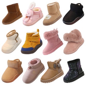 키즈 유아 아동 어린이 여아 초등 학생 주니어 겨울 양 털 방한 부츠 패딩 구두 신발