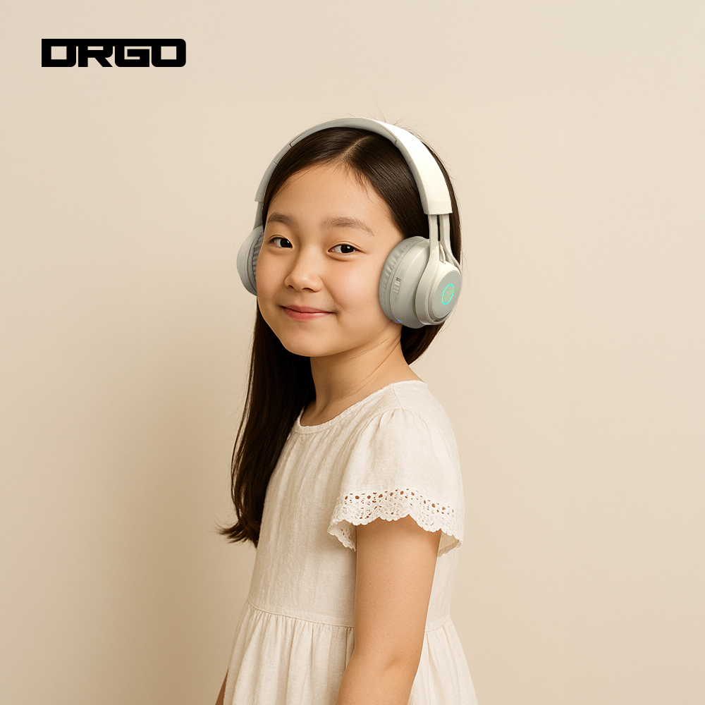 디알고 어린이안전 청력보호 키즈 유무선 블루투스 LED 헤드폰 BH07C