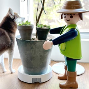 화담 커버형 이동식화분받침대 물받이 원형 1호