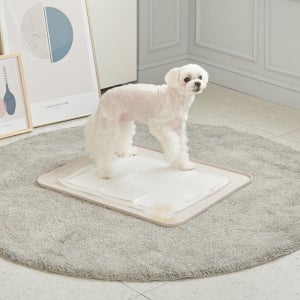 퍼핑 강아지배변판 논슬립 실리콘 배변매트 중형