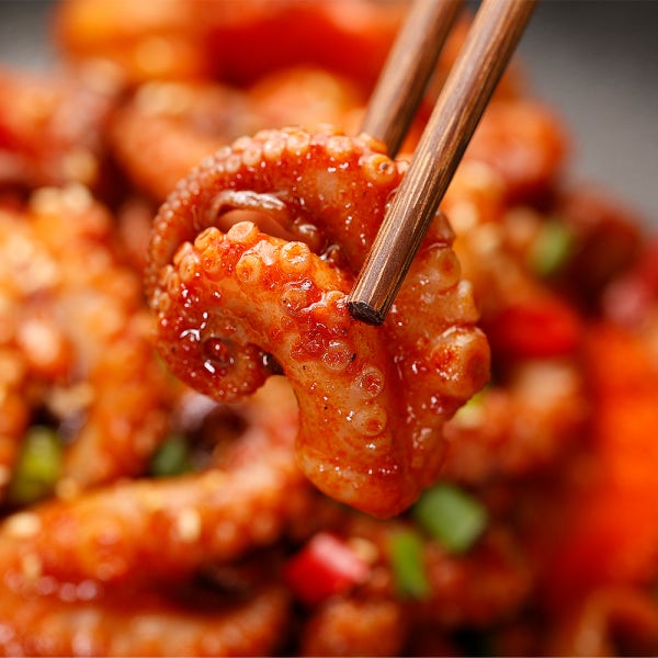 선화동쭈꾸미 500G 2인분 X 3팩 매운 양념 쭈꾸미 볶음 햄지 밀키트 캠핑 음식 집들이 야식 요리