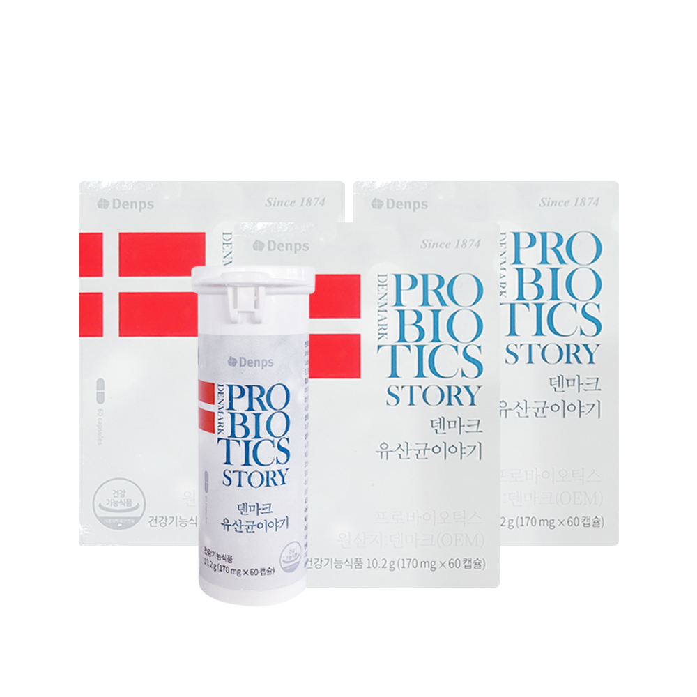 덴프스 덴마크 유산균 이야기 170mg x 60캡슐 3개