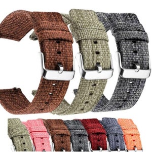 삼성 갤럭시 워치5 워치 시계줄 스트랩 나일론 천 퀵릴리즈 기어 S3 S2 44mm호환
