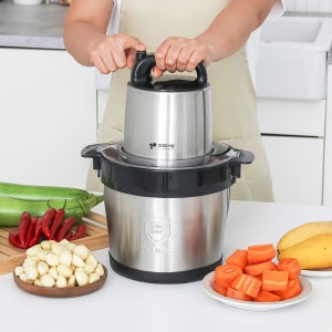 키친아트 마늘 다지기 스텐 믹서기 분쇄기 고기 야채 만능 멀티 대용량 6L KM-28FM