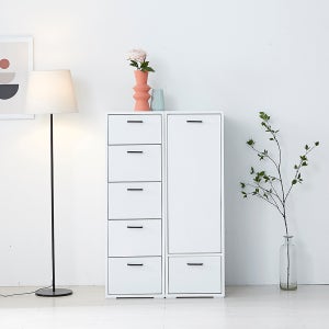 퍼펙트 5단 행거옷장 + 서랍장