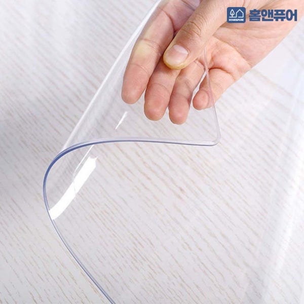 유리대용 식탁 책상 테이블 비닐 투명 매트 주문 제작 2mm 40cmX10cm사각