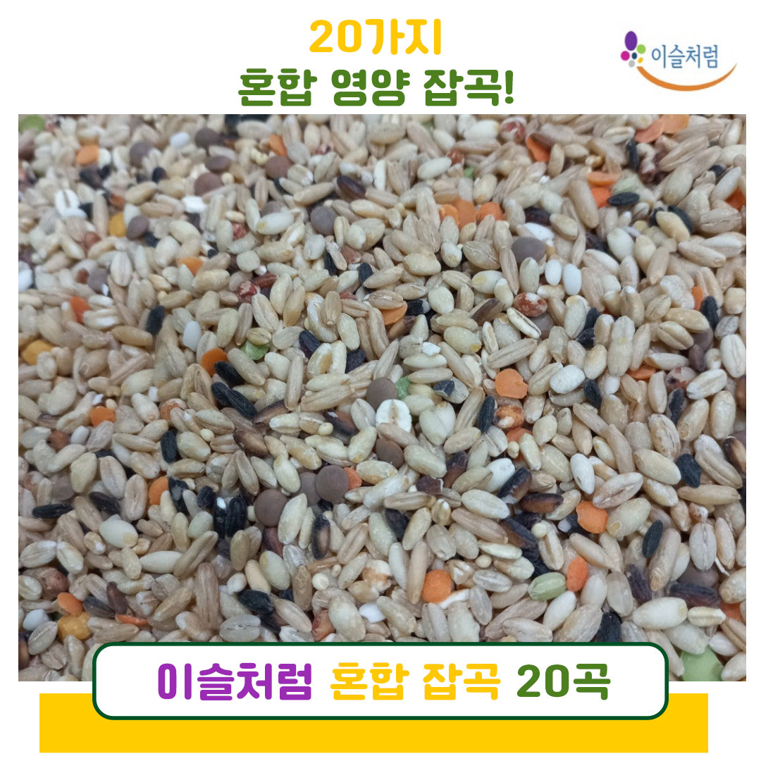 Mixed Grains with Rich Nutrition from 20 Types of Grains, 1kg (2025 Harvest) - Mixed Grains