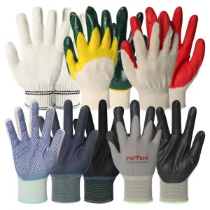 면장갑 코팅장갑 이중청 이중황 표백 내피 폴리 PU NBR GMG 장갑