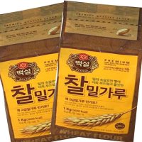 수제비 칼국수 만두용 밀가루 백설 찰밀가루 부침용1kg