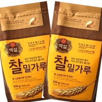 백설 부침 만두용 밀가루 수제비 칼국수용 백설 찰밀가루 500g