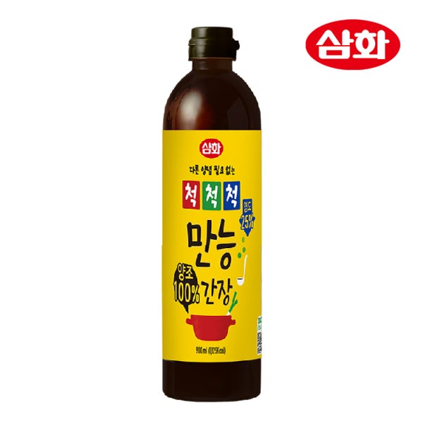 삼화 척척척 양조 만능간장 900ml x 2 저염 감칠맛 조림 맛간장