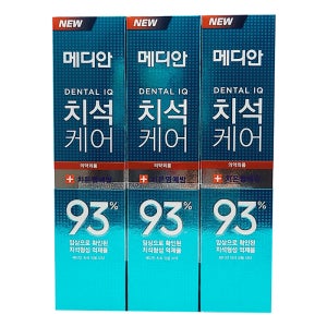 메디안 치석케어 잇몸 치약 120g 3입