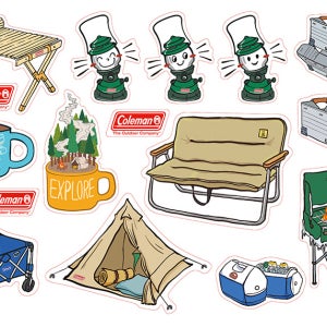 감성 캠핑 콜맨 스티커 노트북 캐리어 맥북