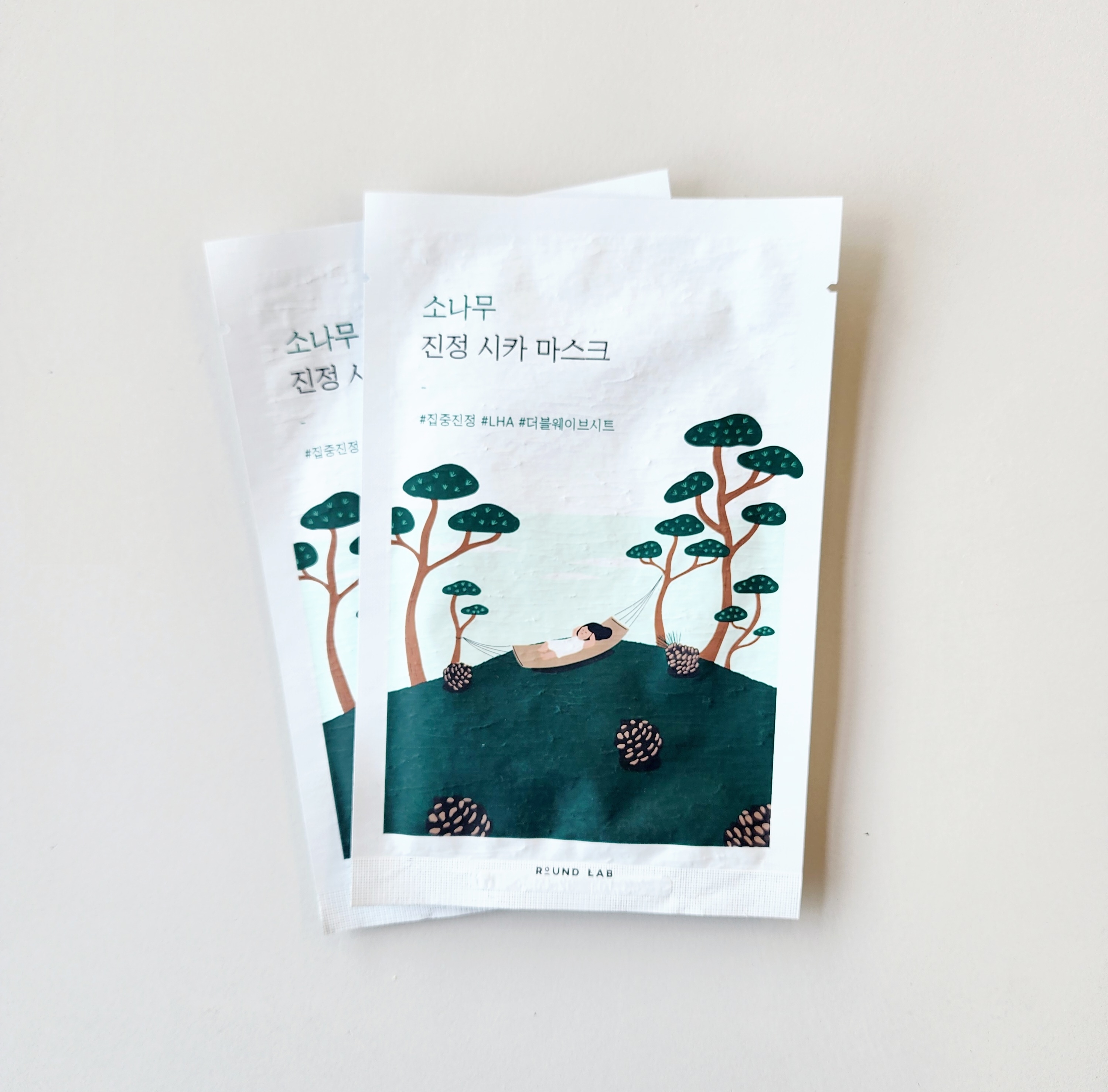 라운드랩 소나무 진정 시카 마스크 1매