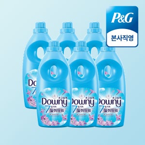 다우니 탈취파워 레몬그라스와 라일락 초고농축 섬유유연제 본품 1L 6개