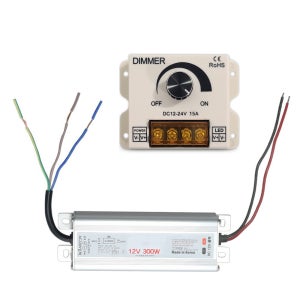 밝기조절 300W LED 파워서플라이 조광기 12V