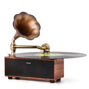 인켈 LP 턴테이블 블루투스 축음기 모형 빈티지 감성 스피커 플레이어 오디오