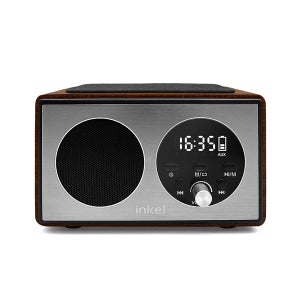 인켈 올인원 블루투스 USB 미니 빈티지 감성 오디오 스피커 FM 라디오 플레이어