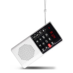 인켈 효도라디오 미니 휴대용 충전식 주방 등산 라디오 스피커