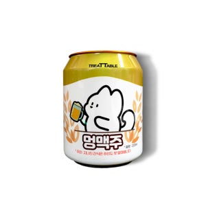트릿테이블 강아지술 멍맥주 캔 220ml