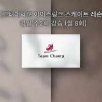 [고려대학교 아이스링크 스케이트 레슨] 평일 주2회 강습 (월 8회)