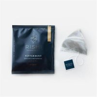 RISHI Peppermint herbal tea 리쉬 페퍼민트 허브 티 디카페인 50티백 2팩