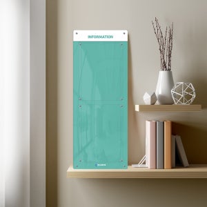 종이꽂이 A3 아크릴 게시판 2구 어린이집 유치원 환경구성 사무실 교회 알림판 공지 보드 알림판 세로형 변형타입