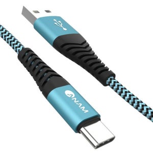 아남 C 타입 메탈 패브릭 고속 충전케이블 AN-DC103 [1.2m]