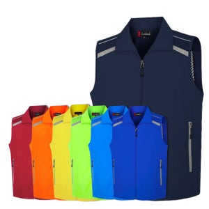 랜더스 남녀공용 반사 망사 조끼 LD363 안전조끼 근무복 등산 단체복