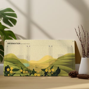 병원 진료 어린이집 환경구성 게시판 꾸미기 3구 A3 종이 꽂이판 병원 교회 안내문 회사 사무실 학원 공지 보드 세로형