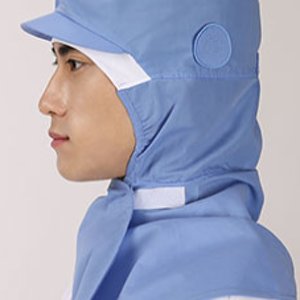[애플가운] C-296 해썹(HACCP) 식품위생모자, 식품공장, 급식실, 단체위생모자, 하늘어깨덮힘둥근형