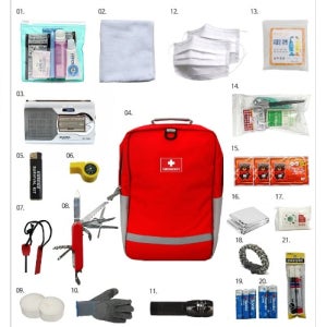생존배낭 A형 22종 세트 재난가방 대비 안전용품