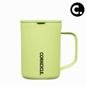 콕시클 스텐 머그 보온 손잡이 텀블러 470ml, 네온 시트론