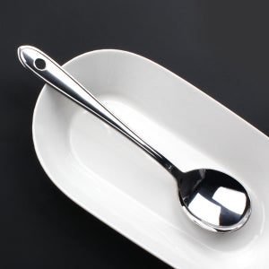스텐 서빙스푼 소형 대왕 먹방 숟가락 큰 왕 수저 뷔페 서버 스푼