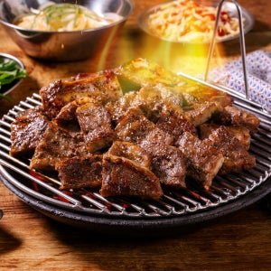 화화돼지왕갈비 양념돼지갈비 수제 캠핑 목살 왕갈비 4kg, 1개