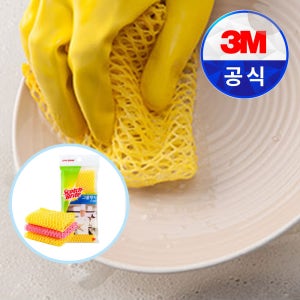 3M 수세미 그물망사 수세미 MN-900 3개입 (1개)