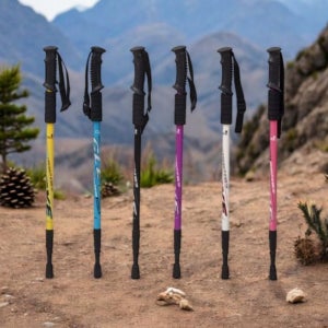 등산 스틱 트레킹폴 지팡이 등산용 접이식 호신용 초경량 I자형