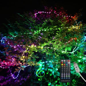 HK-사운드 USB 리모컨 RGB 3cm 간격 빅큐빅 전구