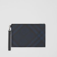 56464901 버버리 파우치 클러치 Burberry London Check and Leather Zip Pouch 80229421