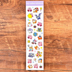 별의 커비 캐릭터 미니 씰 스티커