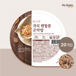 드시온 귀리렌틸콩 곤약밥 150g, 20개