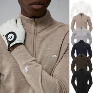 제이린드버그 골프웨어 남성 니트 긴팔 티셔츠 키안 반집업