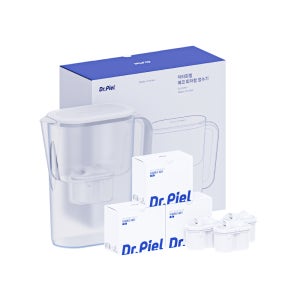 닥터피엘 에코 피처형 정수기 1년 세트(한국형 미니 정수기 / 본체&필터3개)