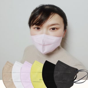 KF94 마스크 새부리형 컬러6색(HL) 5매씩100매 대형(성인),큰중형(얼굴작은여성및중학생)