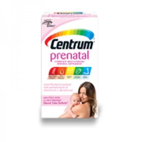 <b>CENTRUM</b> Prenatal Complete <b>센트룸</b> 임산부 <b>DHA</b> Multi Vitamin Mineral 100 tablets Canada