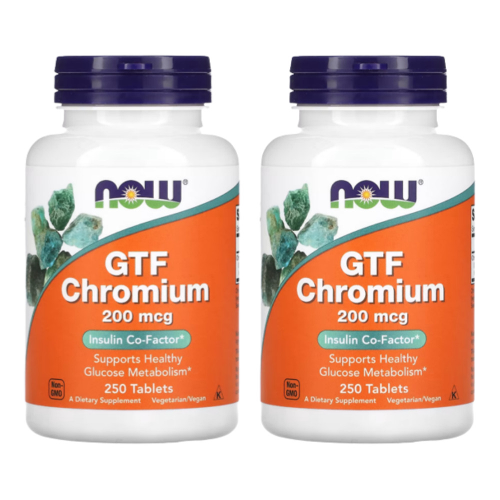 <b>나우푸드 크롬</b> 200mcg Chromium GTF 250정 2세트